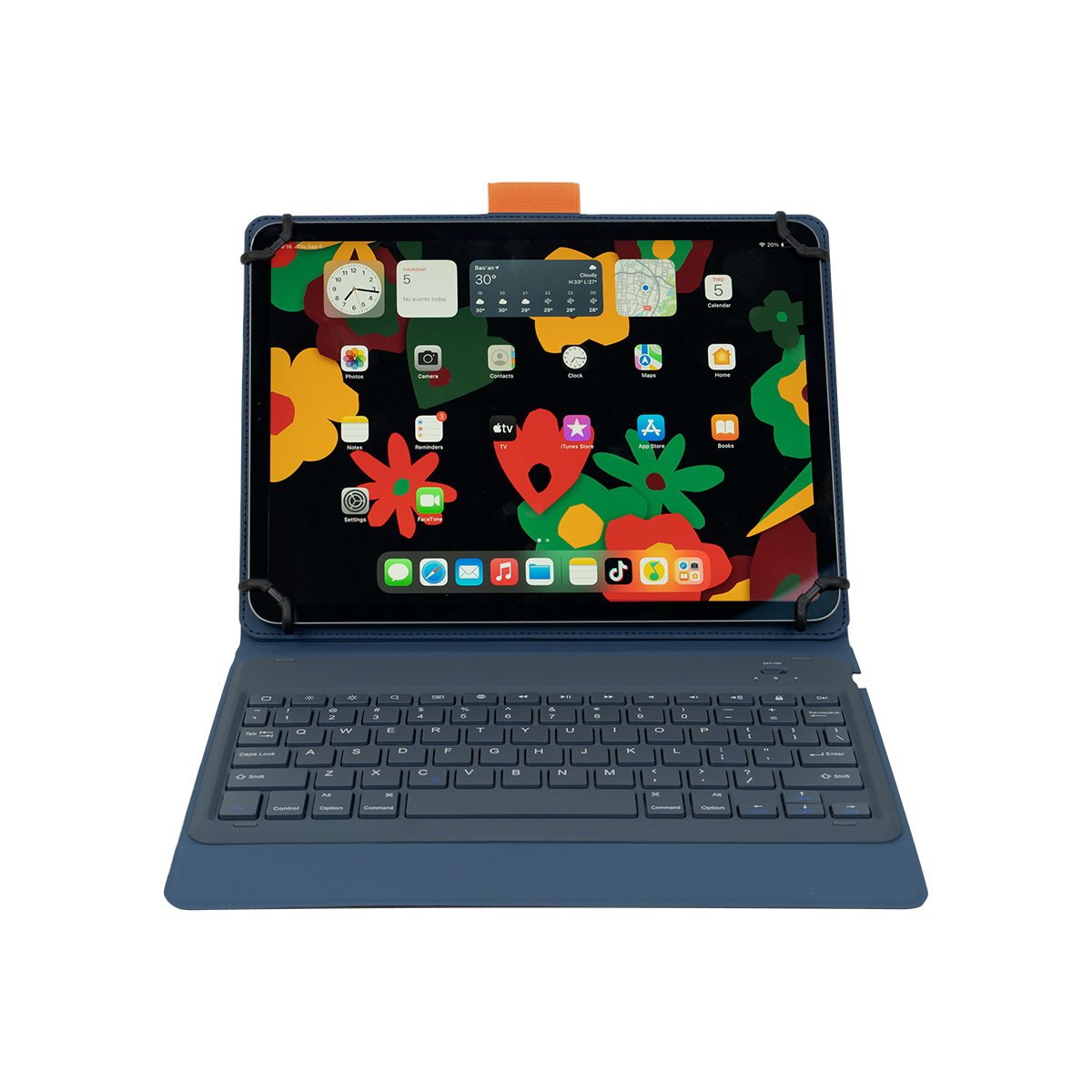 Hign-end Universal Bluetooth Keyboard folio case with Pen holder Office use travel use for 10-11 inch iPad