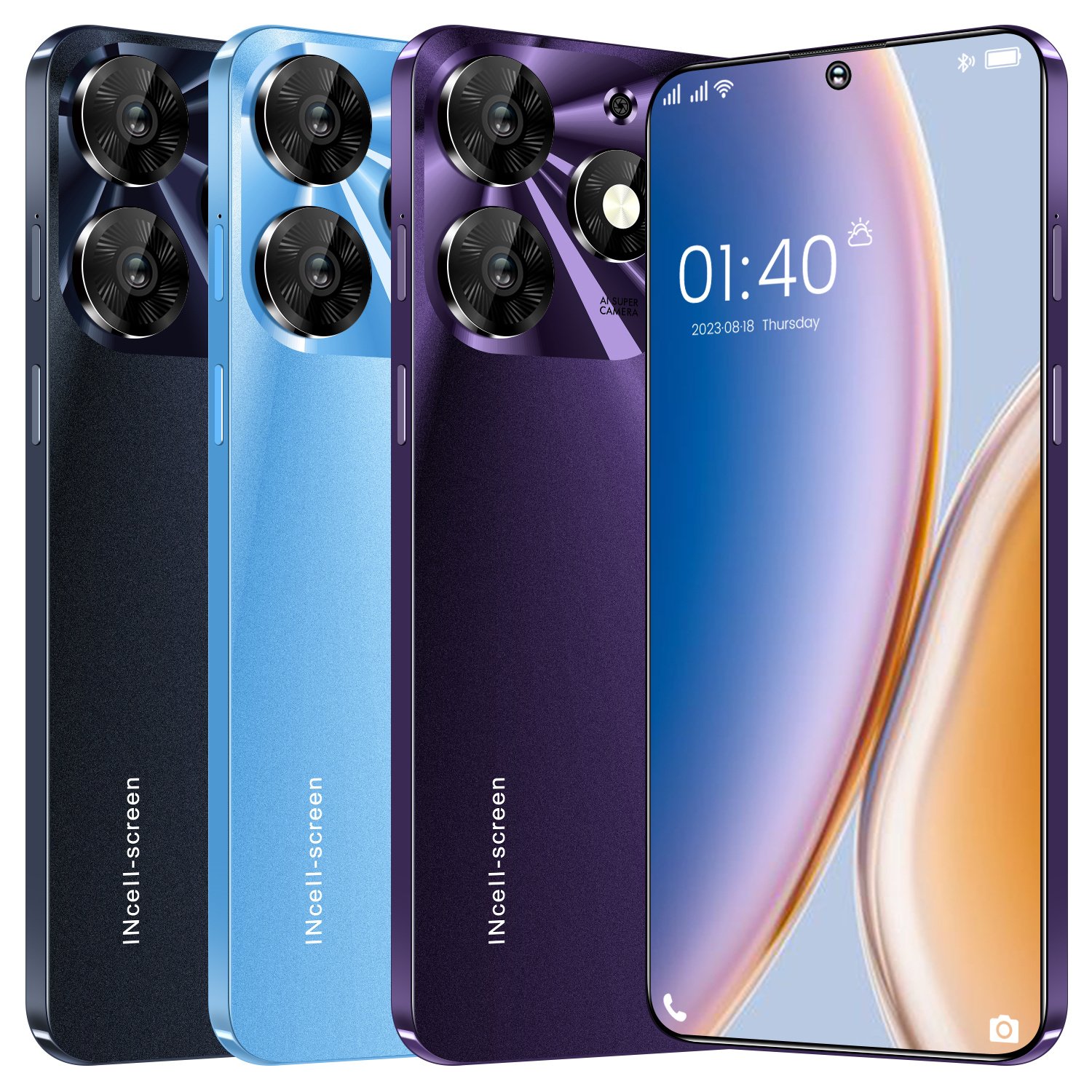 HSDF-Spark 10 Pro 16GB+1TB MEMORY 7.3inch Screen Side fingerprint unlock Android13 Dual SIM Deca Core Smart Phone