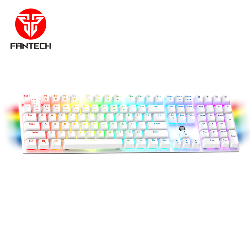 FANTECH MK855RGB MAXFIT Keyboard Hot Selling Macro Wired Gaming Mechanical Keyboard Black White