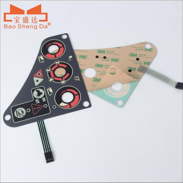 Engineering vehicle control Membrane Keypad, high quality, dust-proof and water-resistant, long life