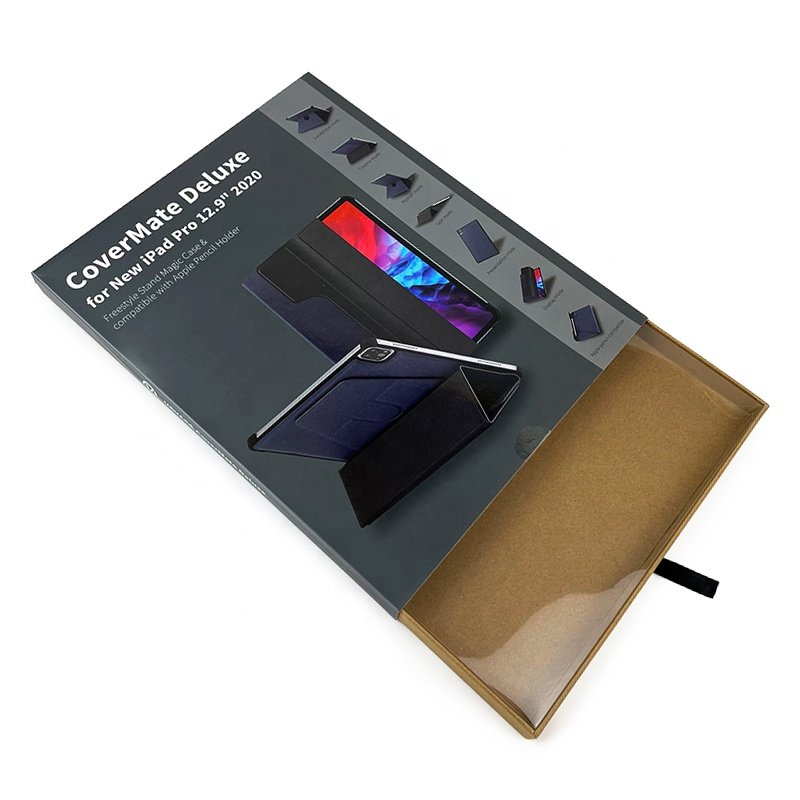 Custom high end electronics packaging box rigid kraft paper box for wireless keyboard ipad pro case packaging
