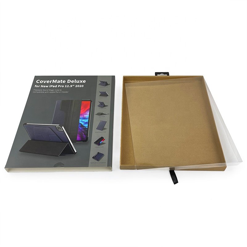Custom high end electronics packaging box rigid kraft paper box for wireless keyboard ipad pro case packaging