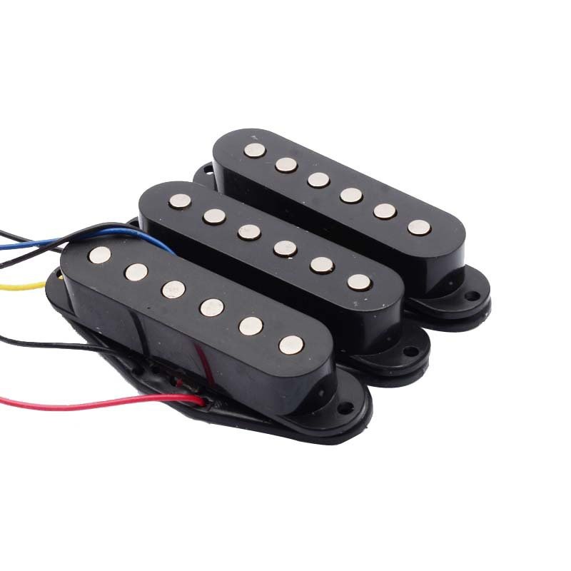 ST electric guitar three single pickup set SQ with circuit knob Potentiometer gear switch jack line guitars musical instruments