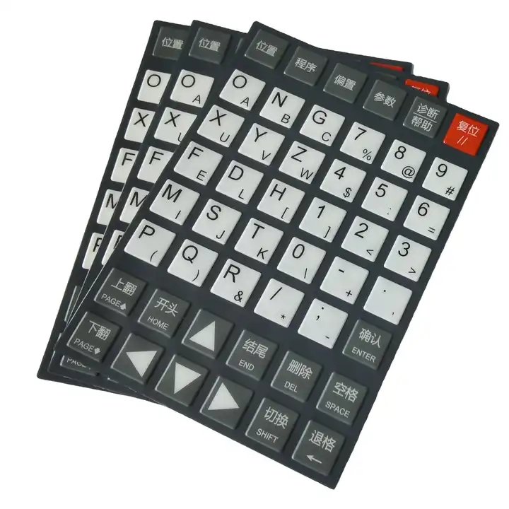 AIGAO Custom PC Key Pad Graphic Overlay Button Panel Membrane Keypad Keyboard Membrane Switch