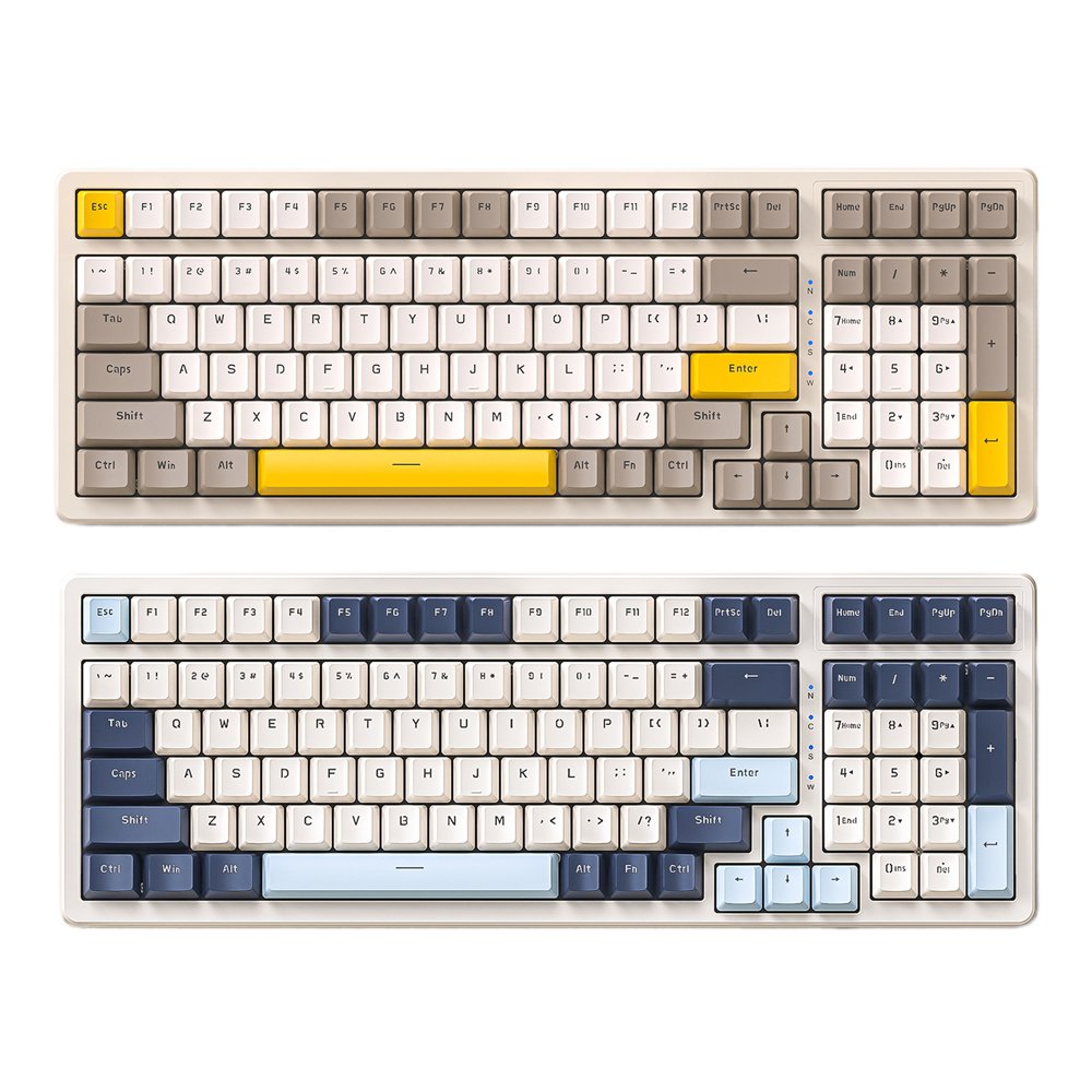 Free Wolf K3 MAX Mechanical Keyboard 980 Game 100 key Customized Hot Plug Shaft Game Computer Mechanical Keyboard