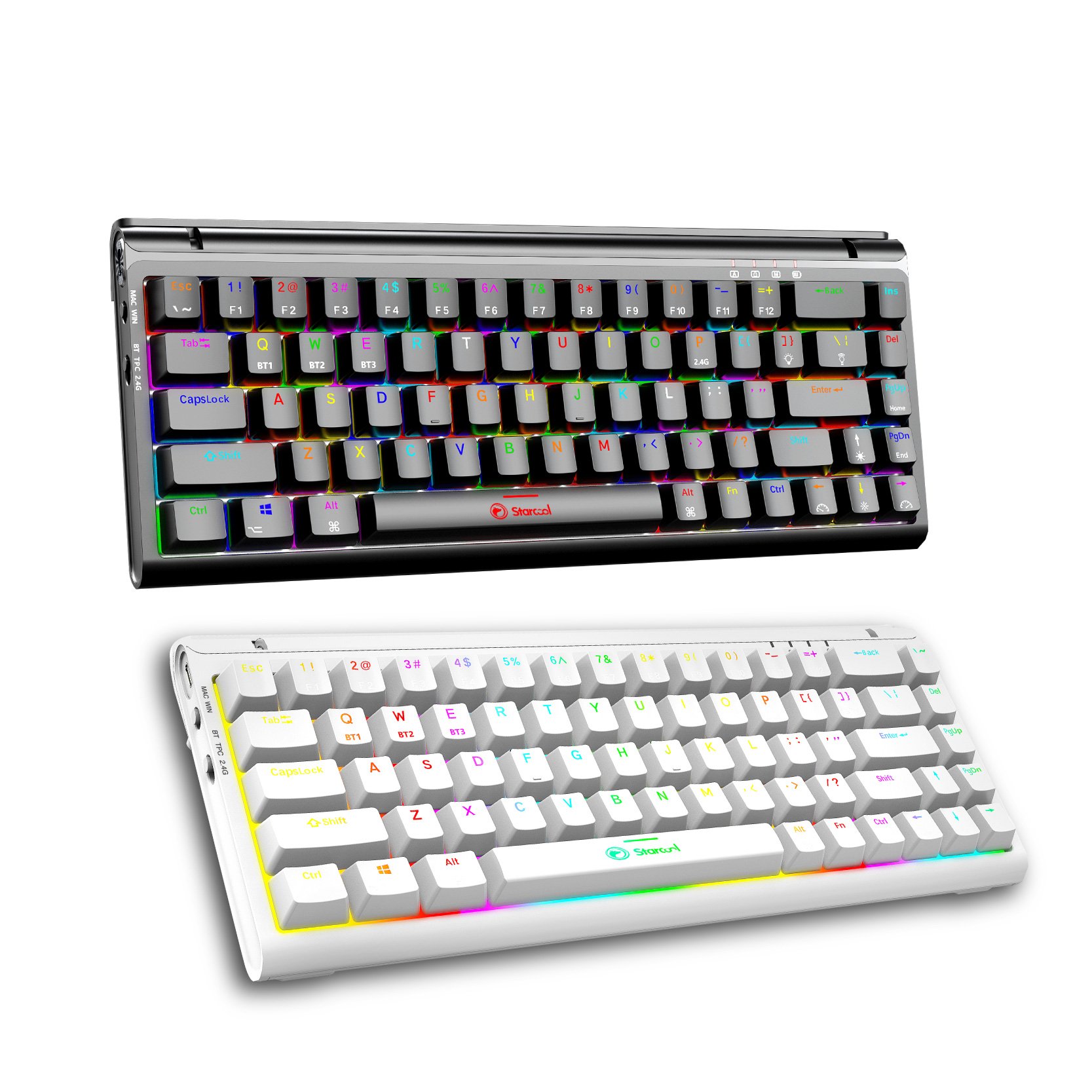 OEM Gaming Keyboard Wireless 68 Keys 3 Way Connection Keyboard RGB Plug And Play Keyboard