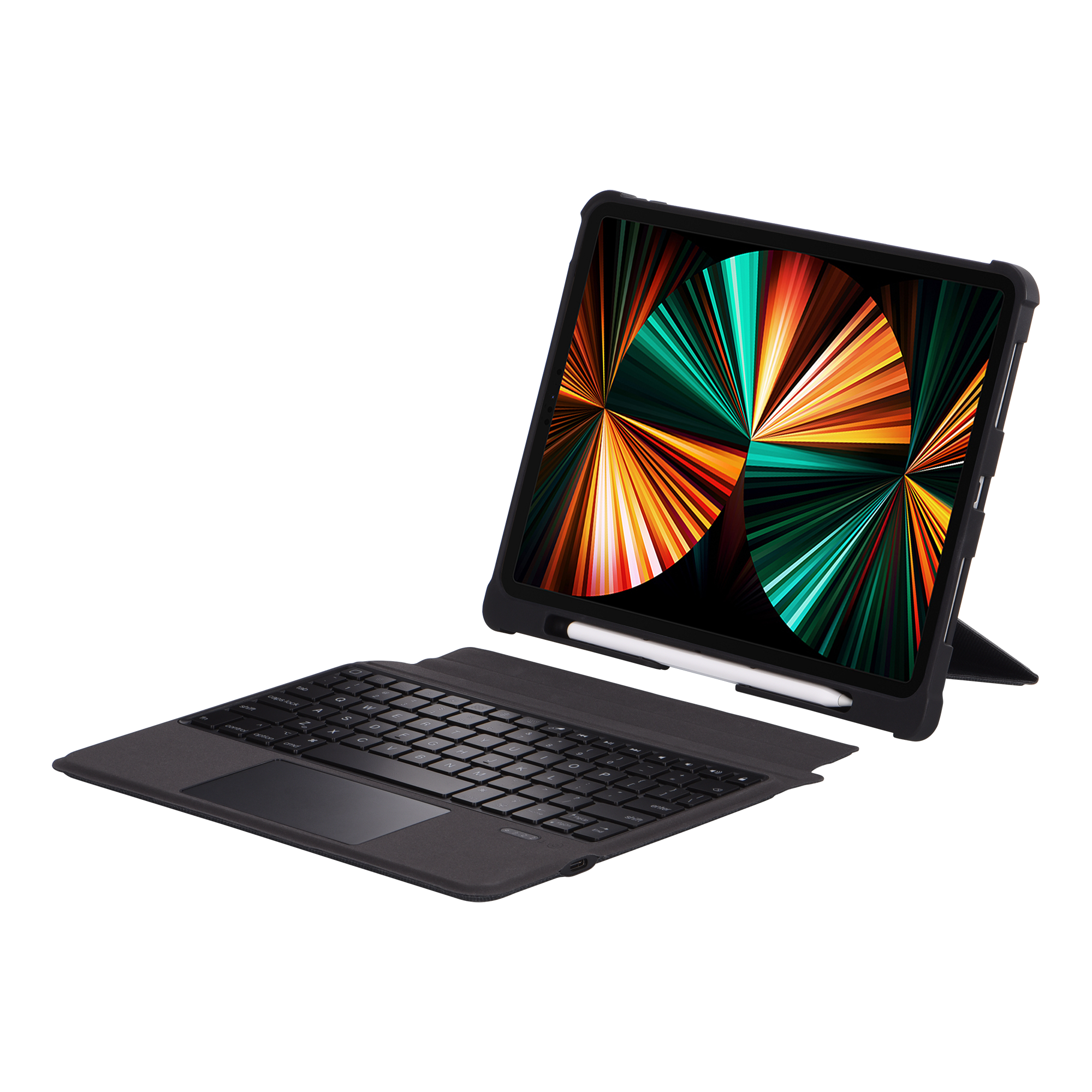 Detachable Keyboard case with touchpad Multimedia keys 7 RGB Backlit For 11" iPad Pro & 10.9" iPad Air Gen 4/5