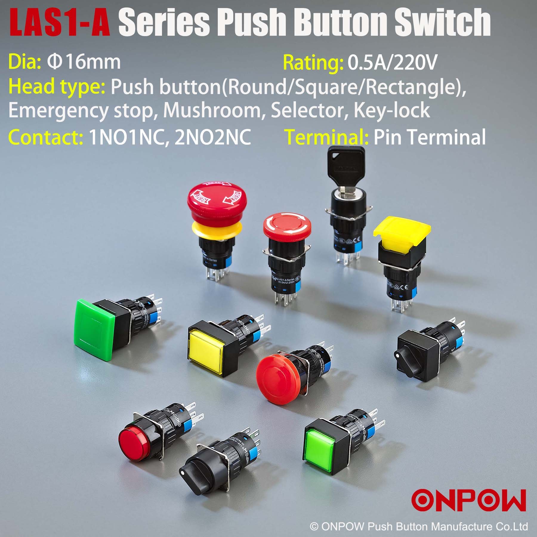 industrial push button switch factory high quality plastic push button switch 19mm 22mm 25mm 30mm push button