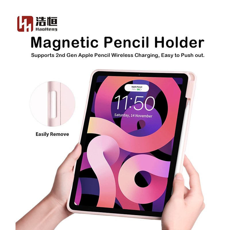 Custom Keyboard Case Shockproof TPU/PU Tablet Cover with Stand and Magnetic Feature for iPad 11