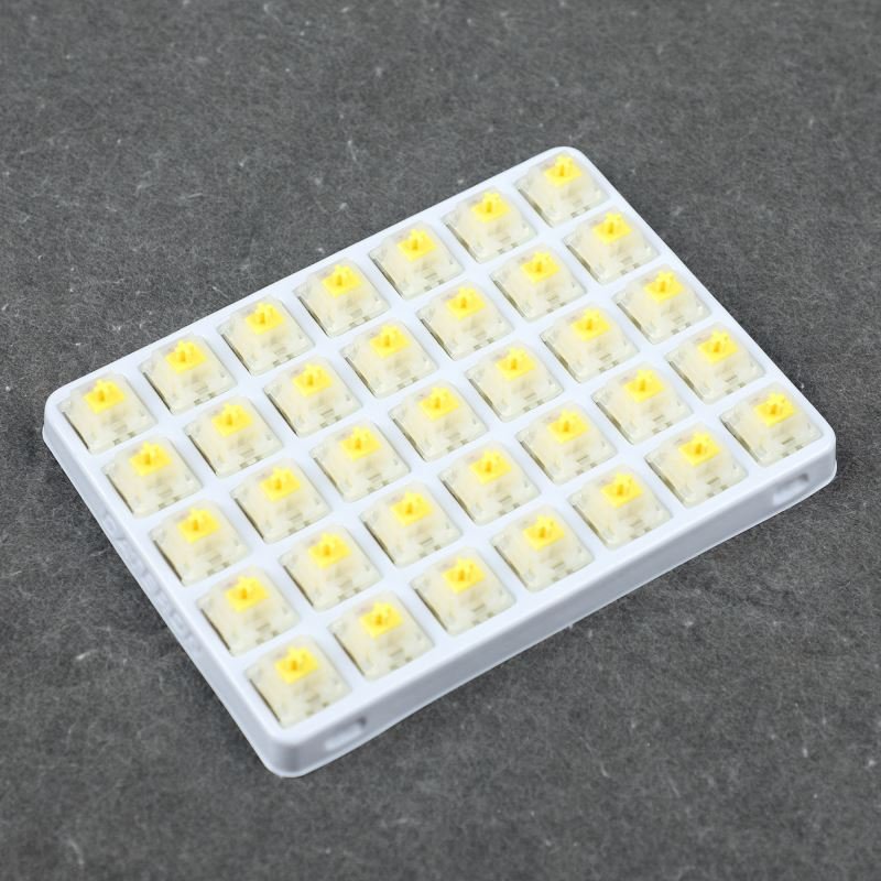 Gateron Milky Yellow Switches 5pin RGB Linear Switch for All MX Mechanical Keyboard Switches