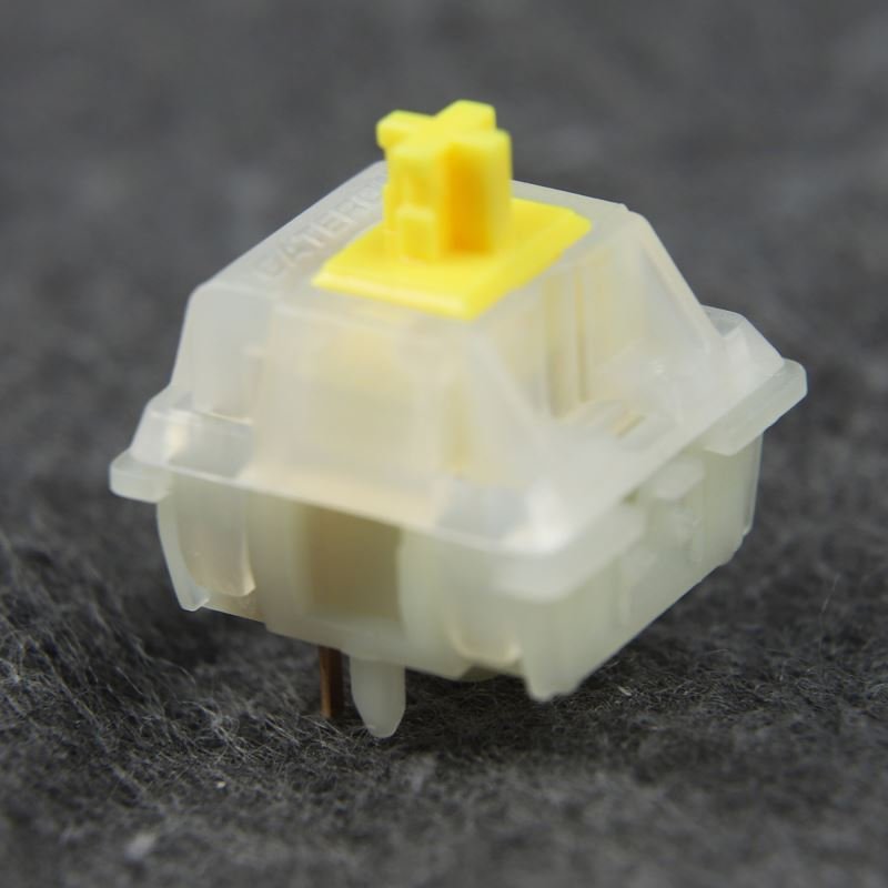 Gateron Milky Yellow Switches 5pin RGB Linear Switch for All MX Mechanical Keyboard Switches