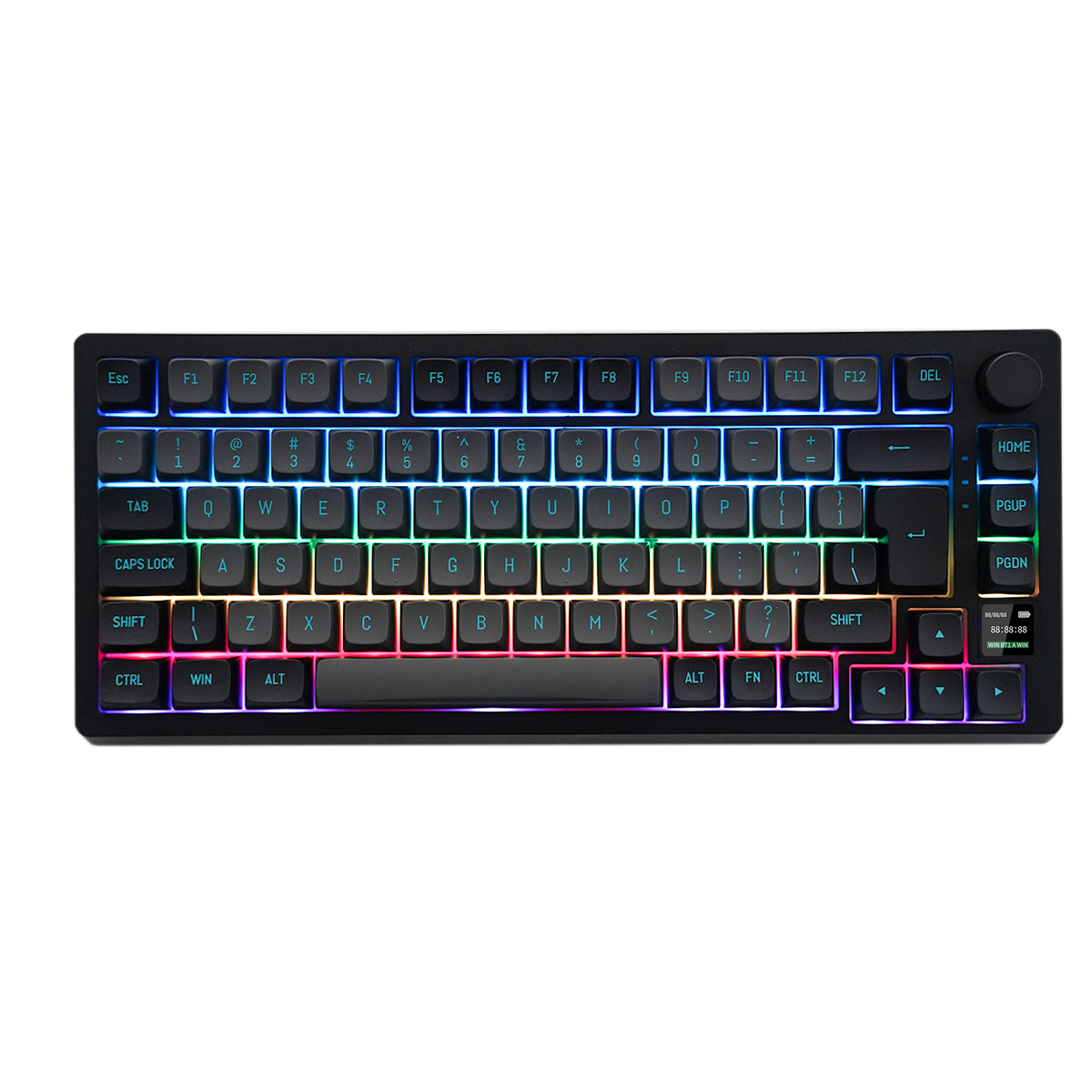 MK75 Max ISO UK Layout 75% Hot Swap 2.4Ghz/Bluetooth 5.0/Wired Mechanical Gaming Keyboard