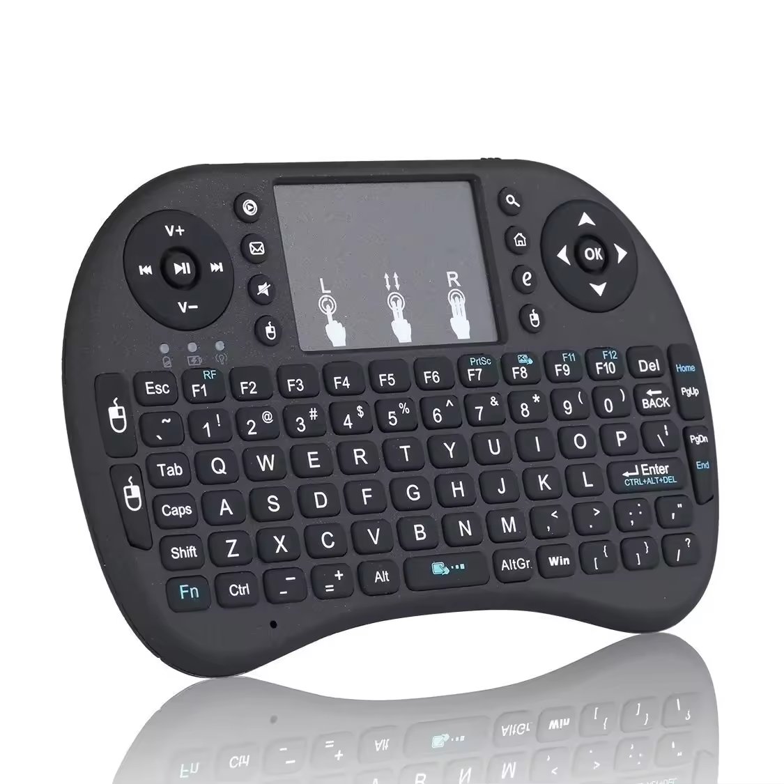 I8 Keyboard Backlit English Russian Spanish Air Mouse 2.4ghz Touchpad Handheld Wireless Keyboard For Tv Box Android X96