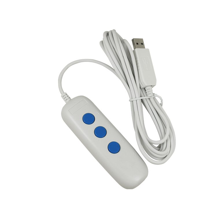 USB Hand Press Switch Three Button USB acquisition switch Custom key Analog keyboard