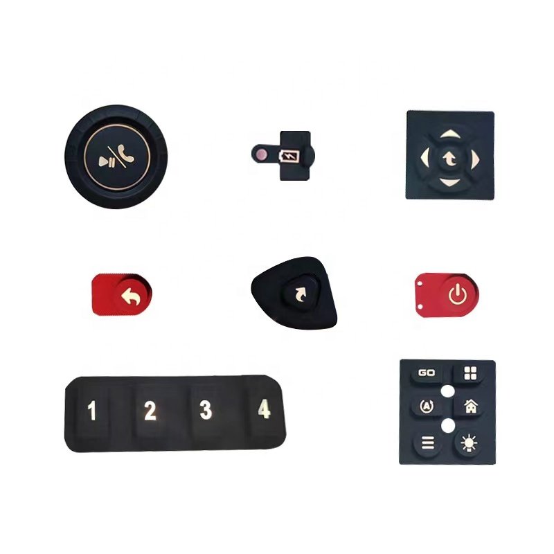 Custom electronics calculator contact membrane remote keypad keyboard press conductive rubber silicone push buttons