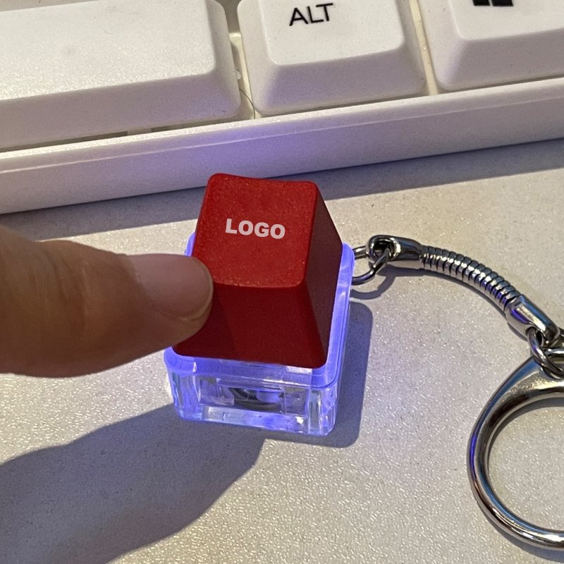 Custom Logo Keyboard Keychain Keycap Relieve Stress Switches Key Chain Switch Keychain Keyboard Button