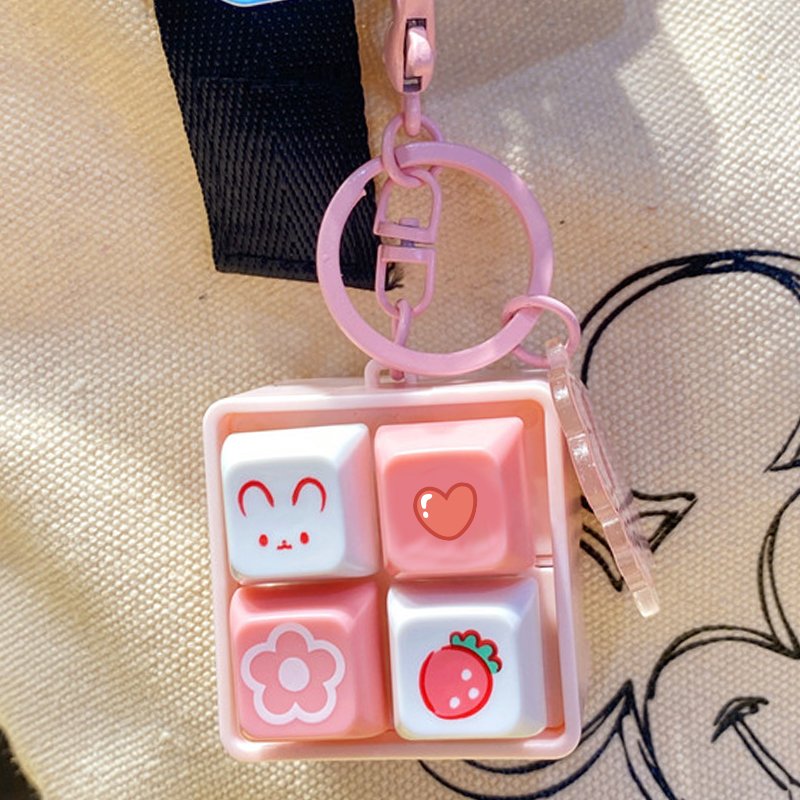 Custom Logo Keyboard Keychain Keycap Relieve Stress Switches Key Chain Switch Keychain Keyboard Button