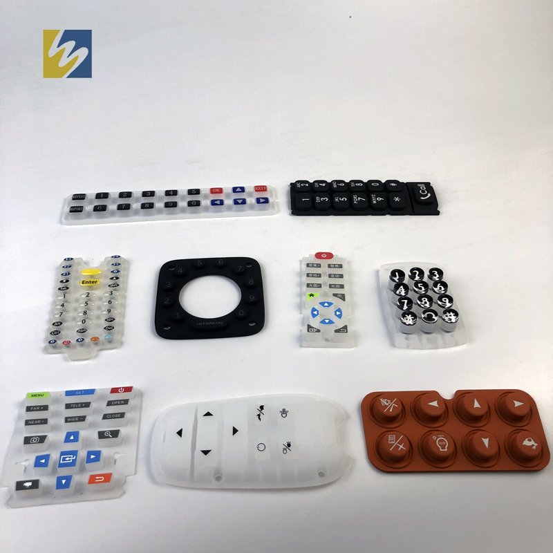 Custom rubber keypad button Silicone Rubber Keypad Keycaps Rubber
