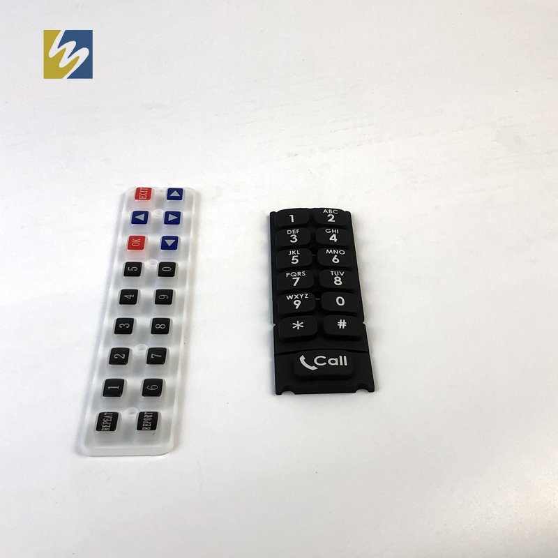Custom rubber keypad button Silicone Rubber Keypad Keycaps Rubber