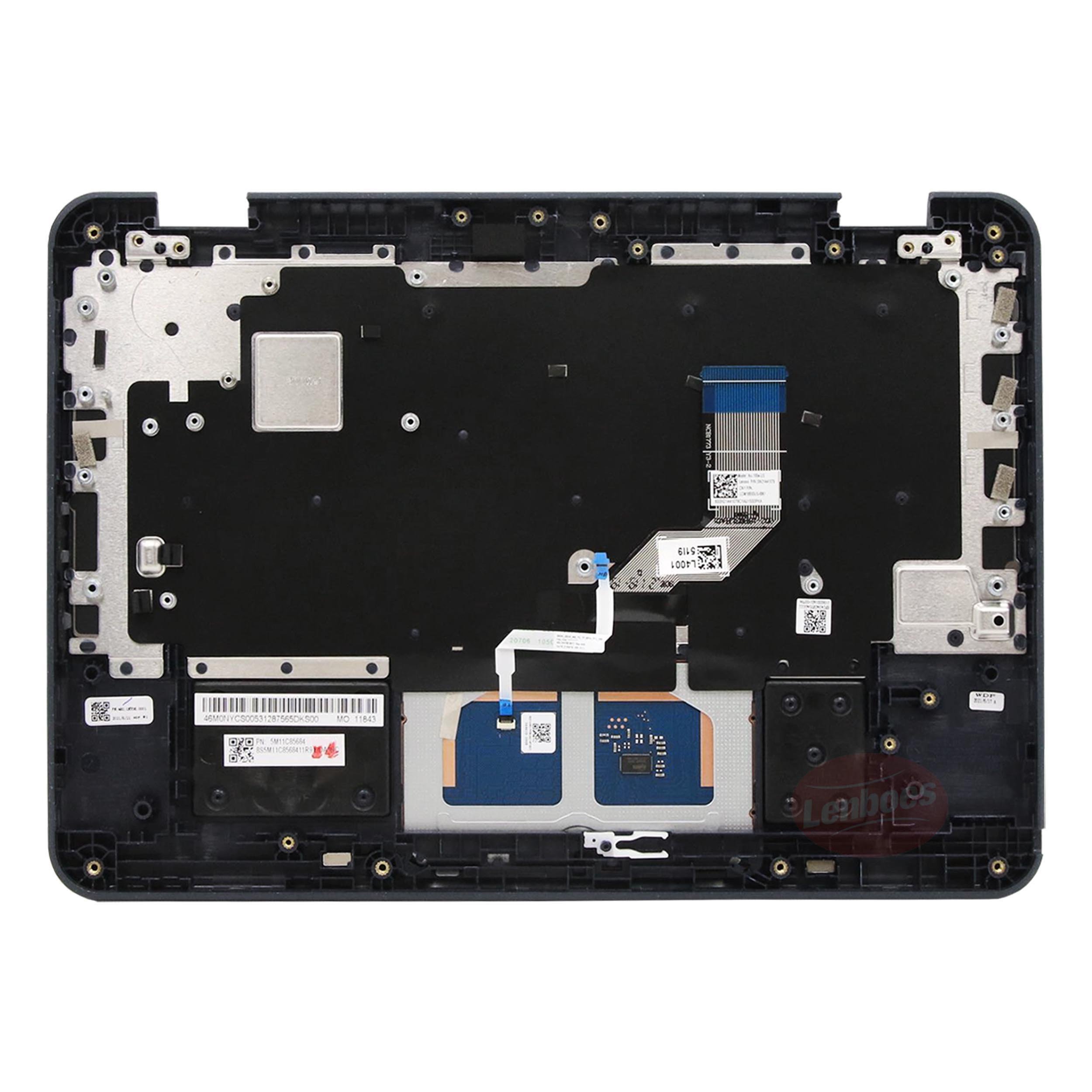 5M11C85684 Laptop Palmrest with Keyboard Touchpad Cover without Antenna Replacement for Lenovo Windows 300w Gen 3 No WFC
