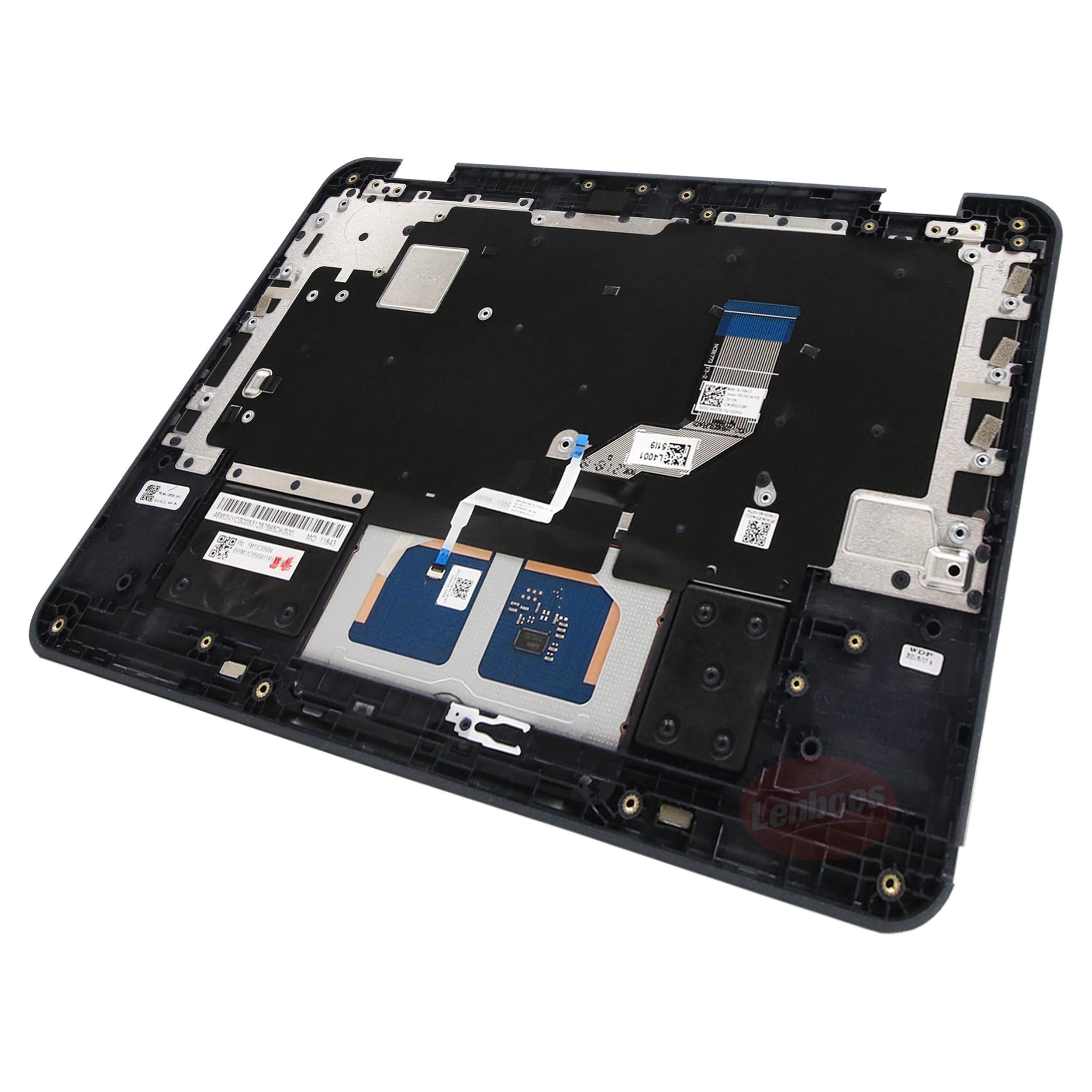 5M11C85684 Laptop Palmrest with Keyboard Touchpad Cover without Antenna Replacement for Lenovo Windows 300w Gen 3 No WFC