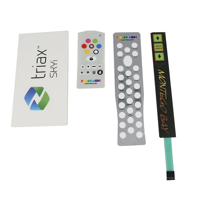 Hot sale custom made high quality gradual digital printing membrane keyboard switch/label sticker