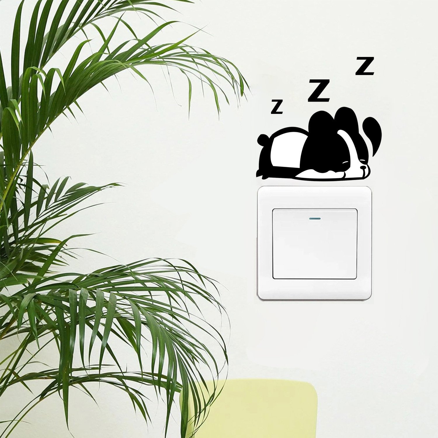 Switch stickers decorate room bedroom living room switch socket border stickers cartoon cute puppy creative stickers