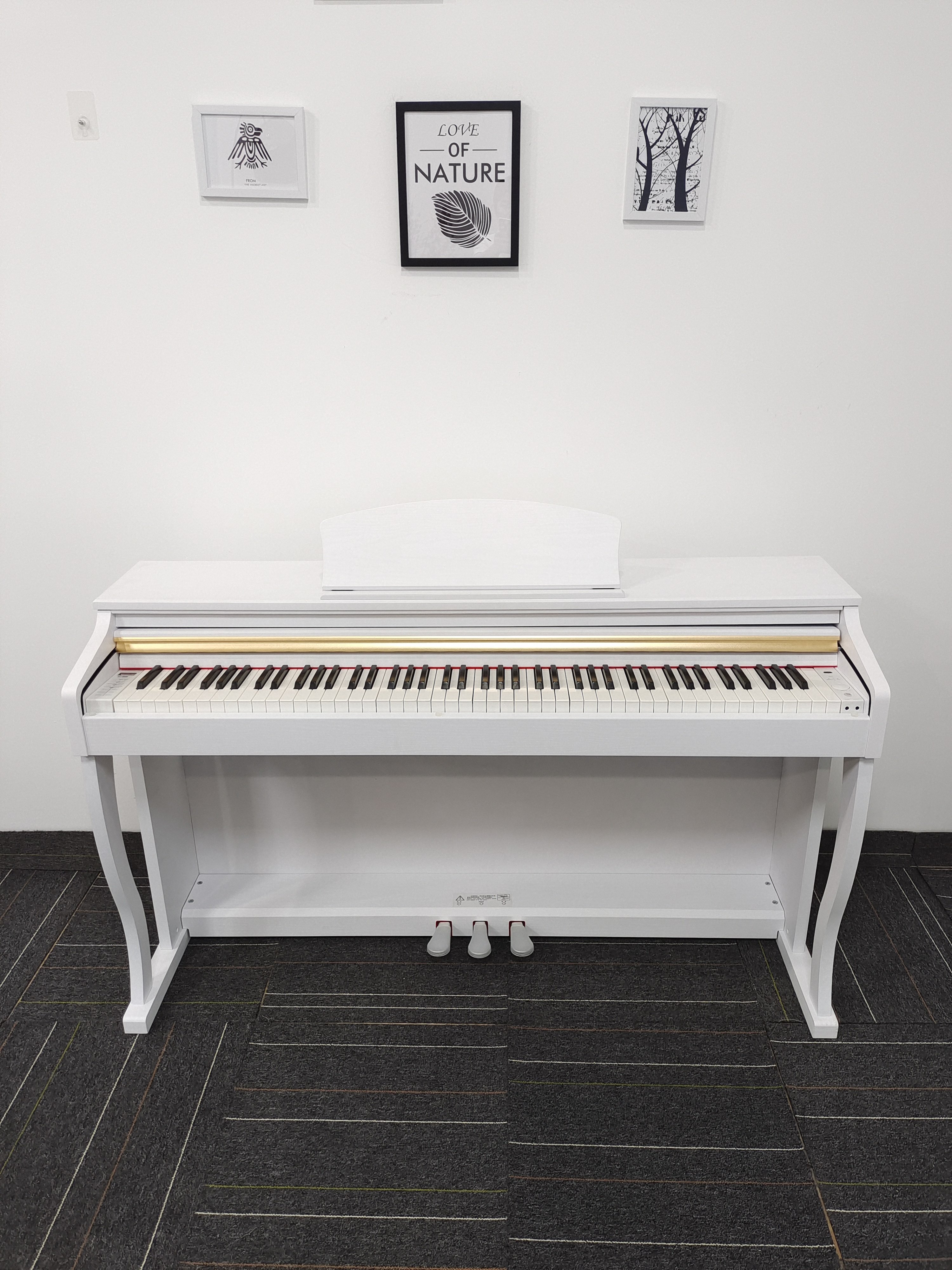 YM-A90 Digital Piano 88-Key Hammer Action Keyboard Slide Cover Design Professional Musical Keyboard