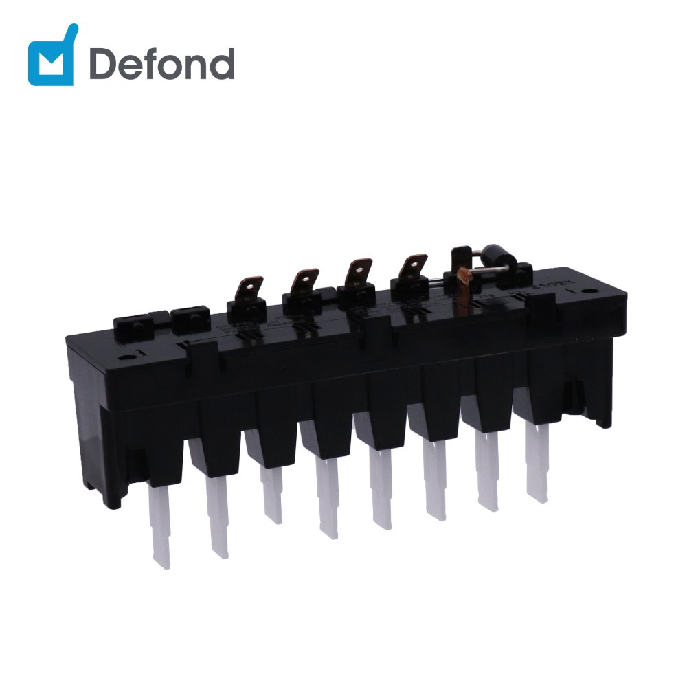8 Position Push Button Switch Defond Electronic Keyboard switches DKH-806A-M-H-35R PushButton Switch for Home Appliances Blender