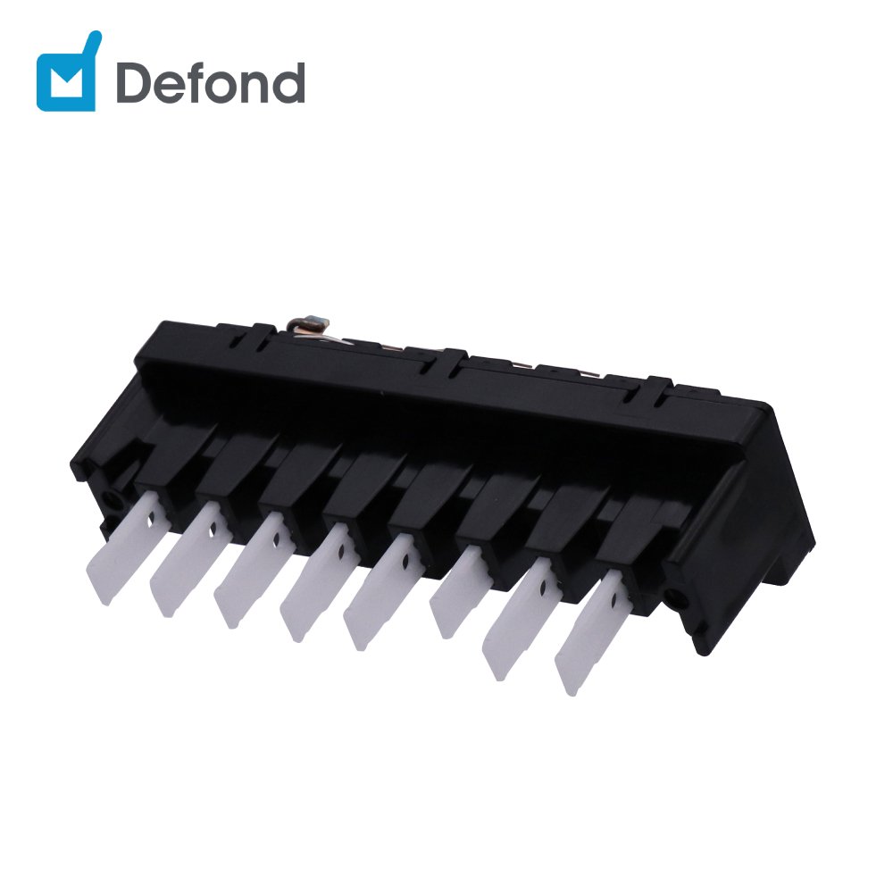 8 Position Push Button Switch Defond Electronic Keyboard switches DKH-806A-M-H-35R PushButton Switch for Home Appliances Blender