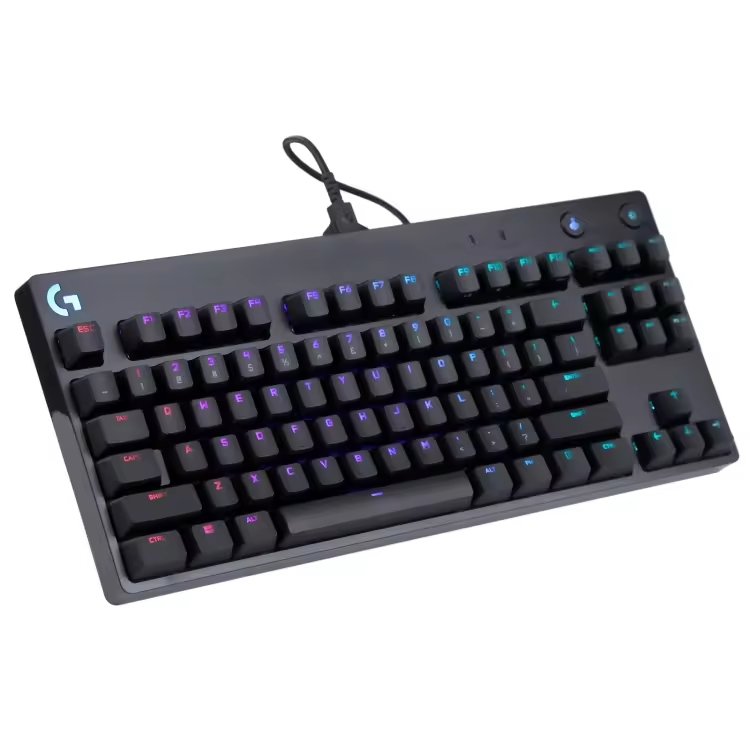 Custom Russian Logitech G Pro X Wired Ergonomic Office Pc Mobile Gamer RGB Laptop Tablet Mechanical Gaming Computer Keyboard