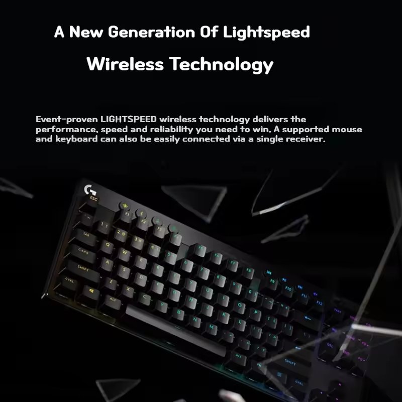 Custom Russian Logitech G Pro X Wired Ergonomic Office Pc Mobile Gamer RGB Laptop Tablet Mechanical Gaming Computer Keyboard