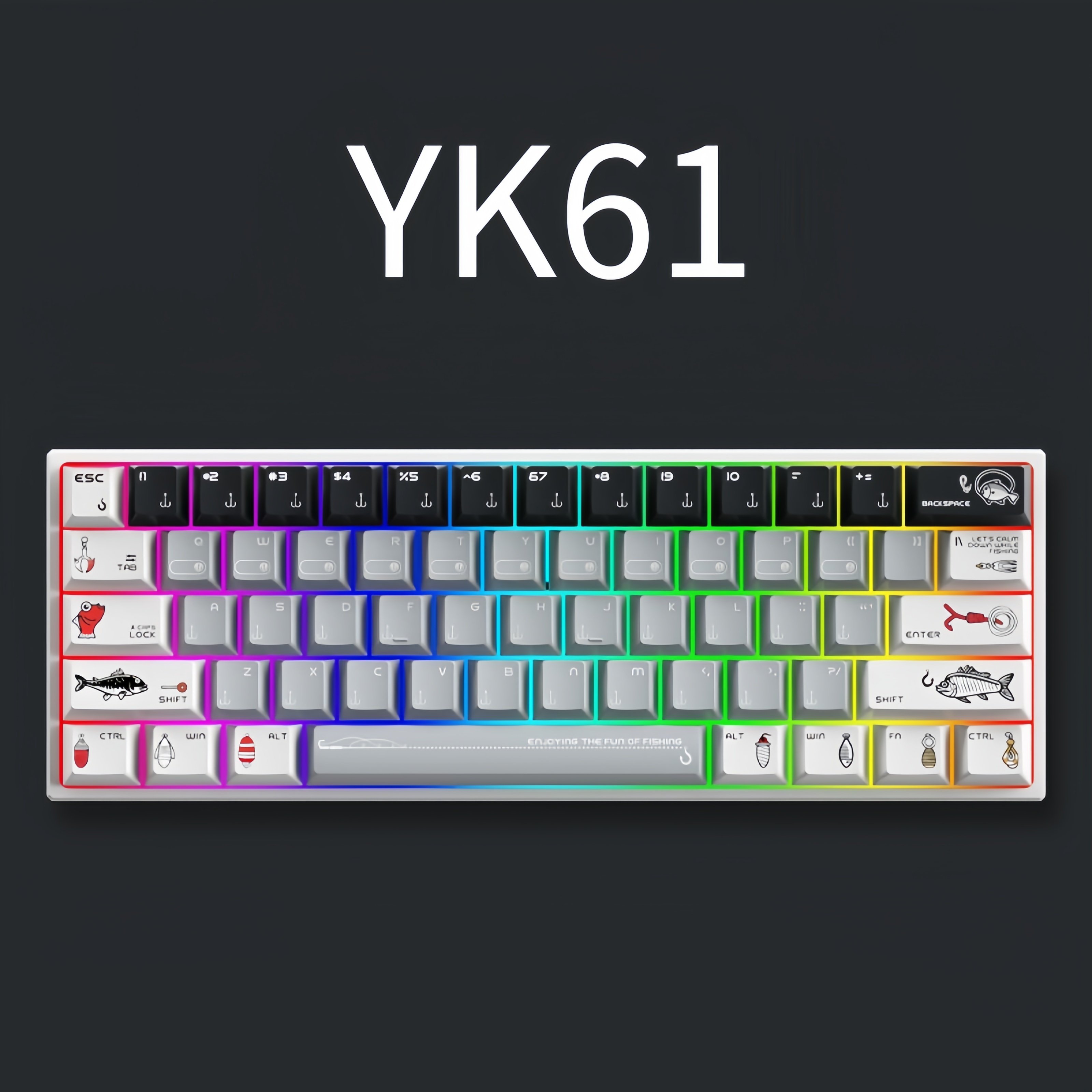 Computer Rgb Pc Hot Swappable Mechanical Keyboard Teclado Gamer 60% Knob Magnetic Switch Mechanical Keyboard