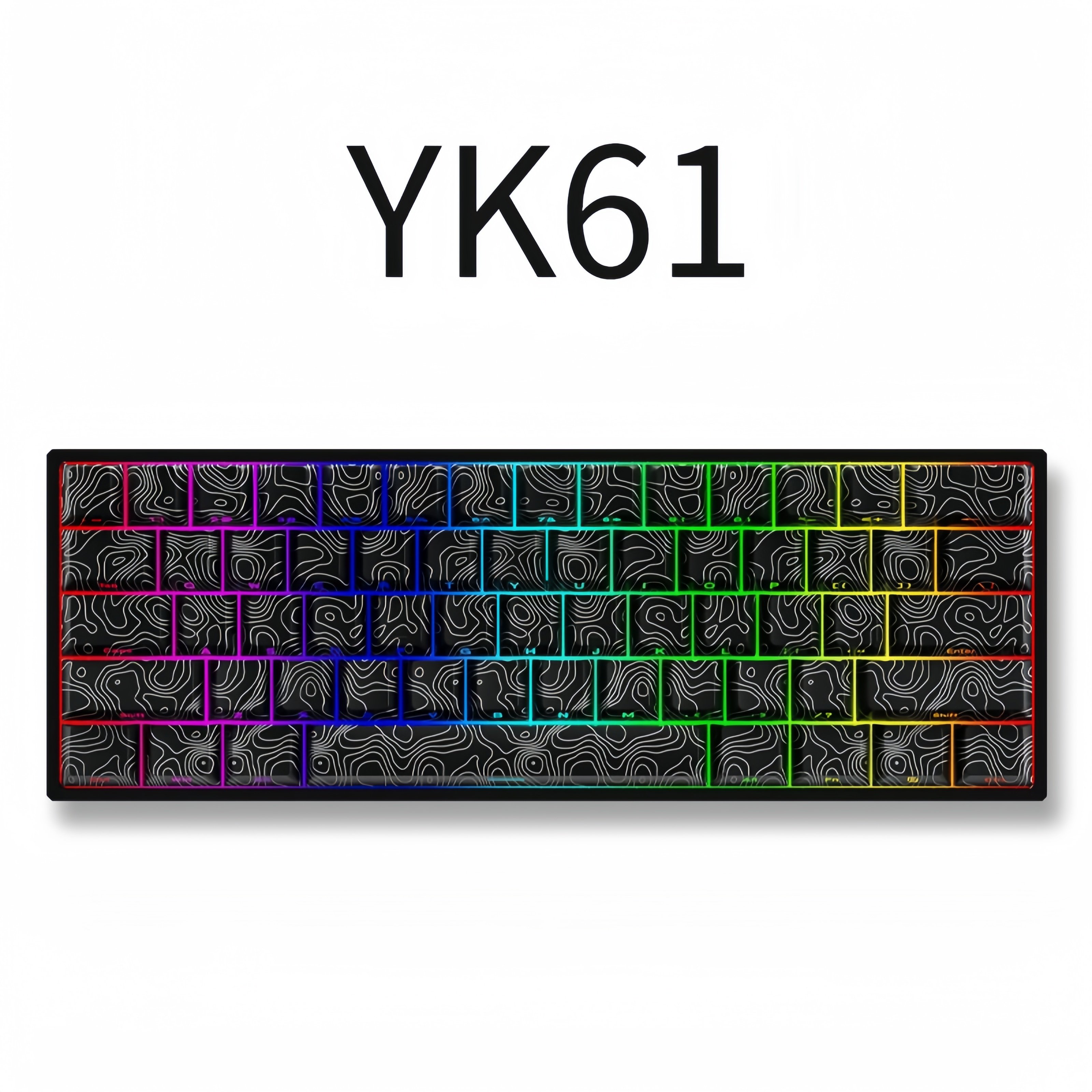 Computer Rgb Pc Hot Swappable Mechanical Keyboard Teclado Gamer 60% Knob Magnetic Switch Mechanical Keyboard