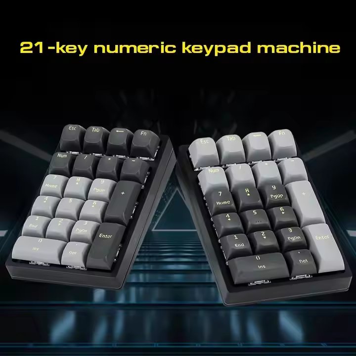 Wired Numeric Mechanical Keyboard 21 Keys Hot Swap Blue/Red Switch RGB Gaming Keyboards for game
