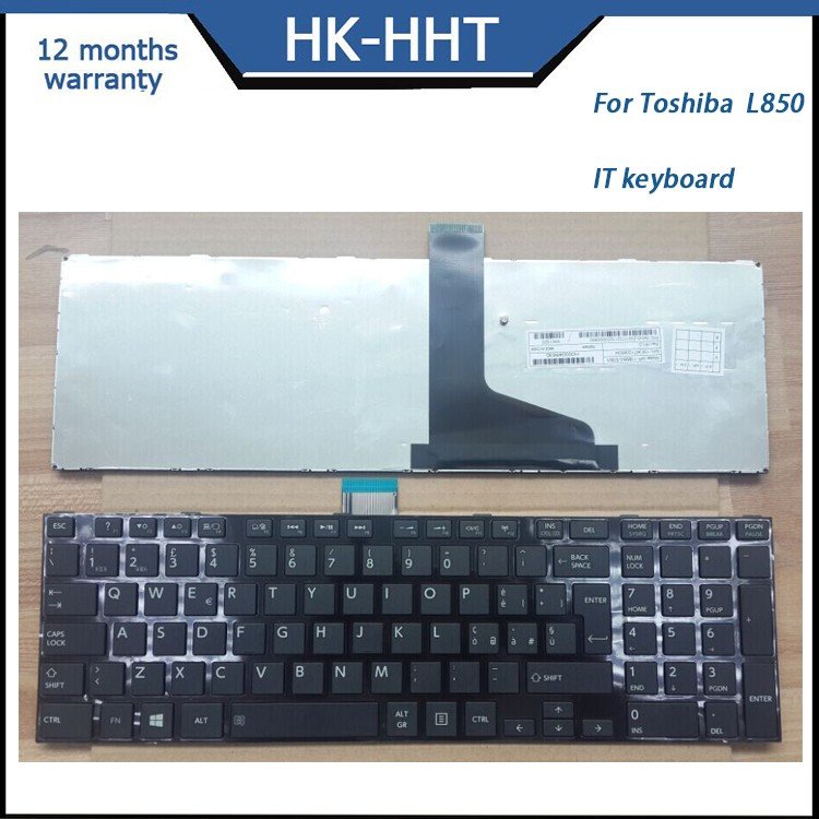 HK-HHT Customizable keyboard border color laptop internal keyboard for Toshiba L850 Italian version with backlight keyboard