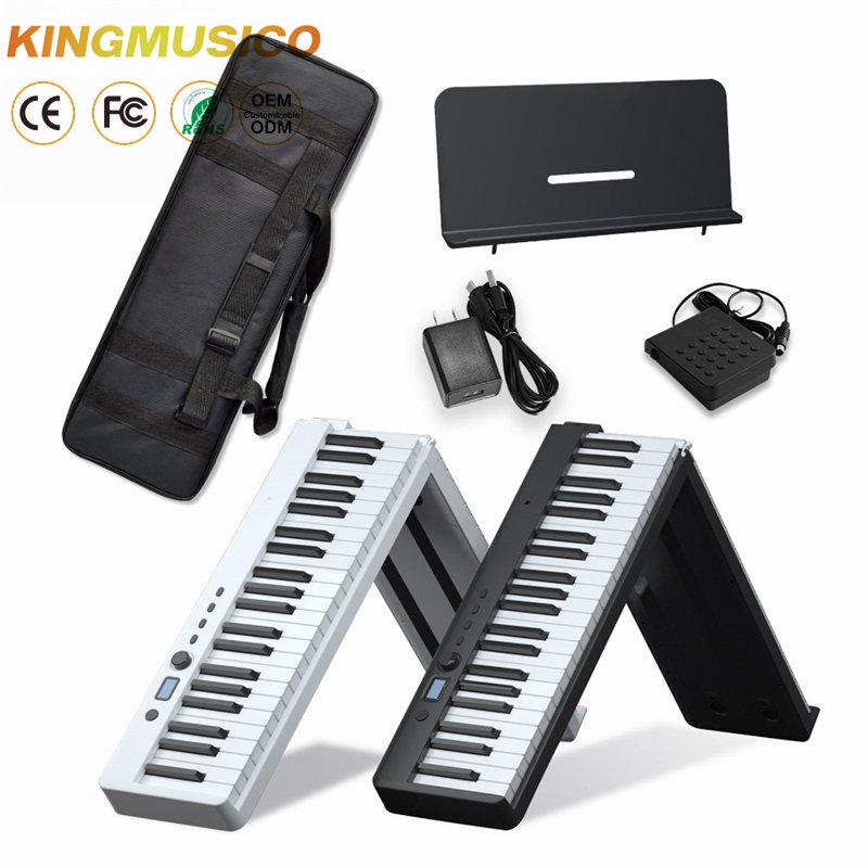 Folding Piano Keyboard 88 Key Portable Piano Keyboard with Standard Semi-weighted Key Foldable Piano