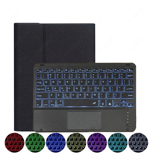 Backlit TouchPad Keyboard Case Hebrew Spanish Arabic Hebrew Keyboard for iPad Pro M4 2024 11inch Air4 Air5 10.9 Cover Wireless
