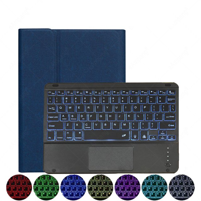 Backlit TouchPad Keyboard Case Hebrew Spanish Arabic Hebrew Keyboard for iPad Pro M4 2024 11inch Air4 Air5 10.9 Cover Wireless