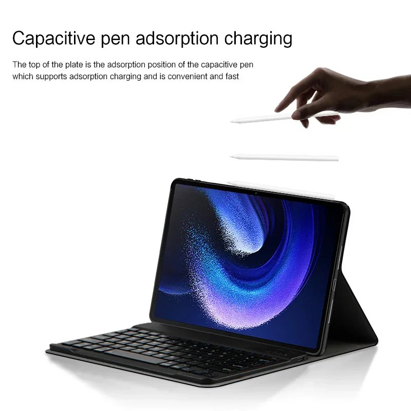 Tablet Case for Xiaomi Redmi Pad Pro 12.1 Keyboard Cover Funda for Redmi Pad Pro 2024 12.1'' Teclado Keyboard Case