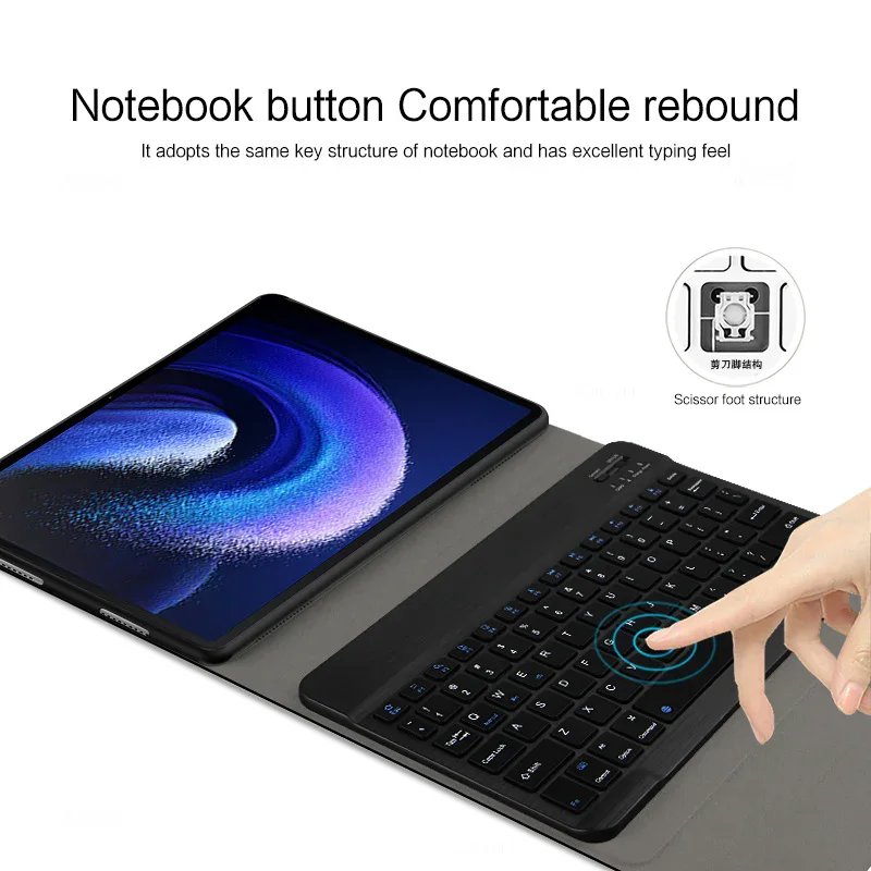 Tablet Case for Xiaomi Redmi Pad Pro 12.1 Keyboard Cover Funda for Redmi Pad Pro 2024 12.1'' Teclado Keyboard Case