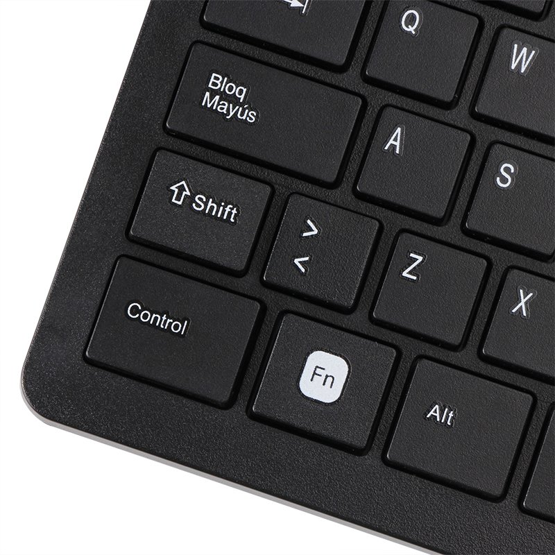 VCOM 104 Keys Wired Keyboard New Stock Spanish English Layout ABS for Computer Office Home Job