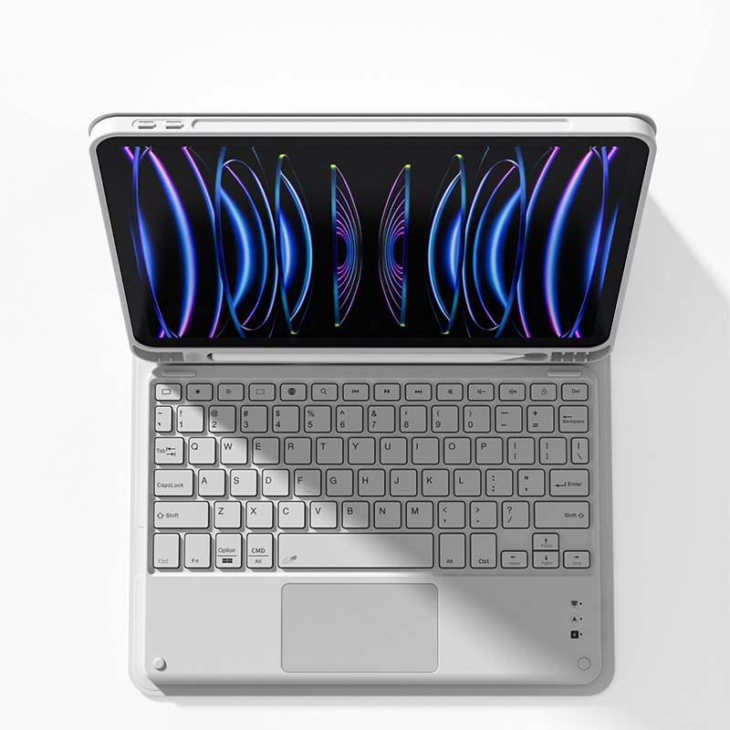 2024 Arrival Product New Detachable keyboard Case For IPad Pro 5 11 Inch Case Soft TPU Stand
