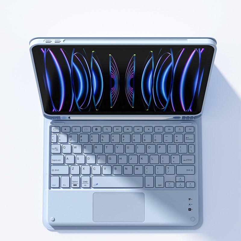 2024 Arrival Product New Detachable keyboard Case For IPad Pro 5 11 Inch Case Soft TPU Stand