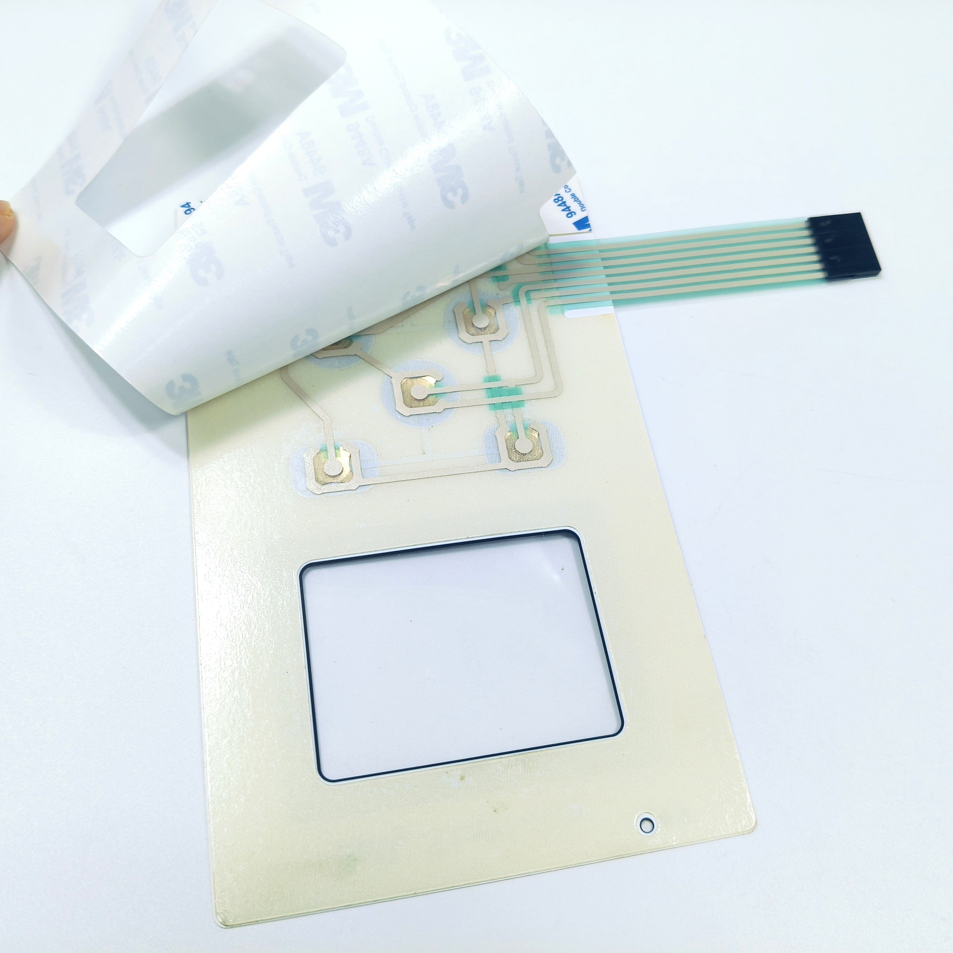High Quality Custom golden metal dome Keyboards with 3M adhesive Membrane Keyboards for Machine Controller