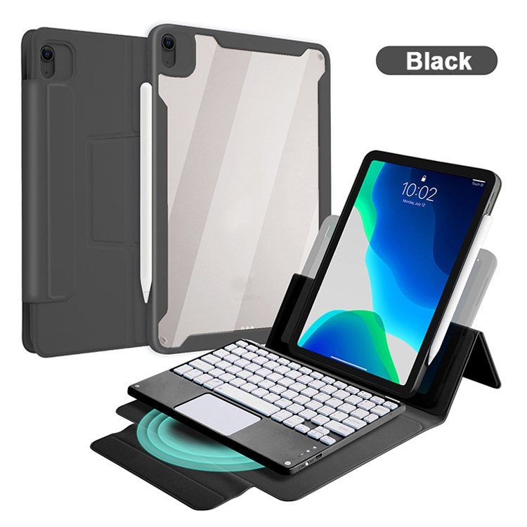 2021 Detachable Smart Leather Cover 11 Pro 2018 Case for iPad Air 4 10.9 Inch Magnetic Transparent Case With Keyboard