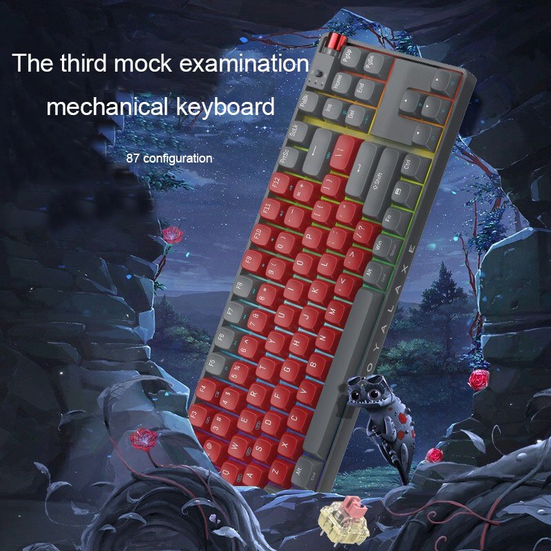 OEM R87 Wireless Mechanical Keyboard Hot swappable Wired Dual Mode Wireless Keyboard RGB Backlit Wireless Mechanical Keyboard