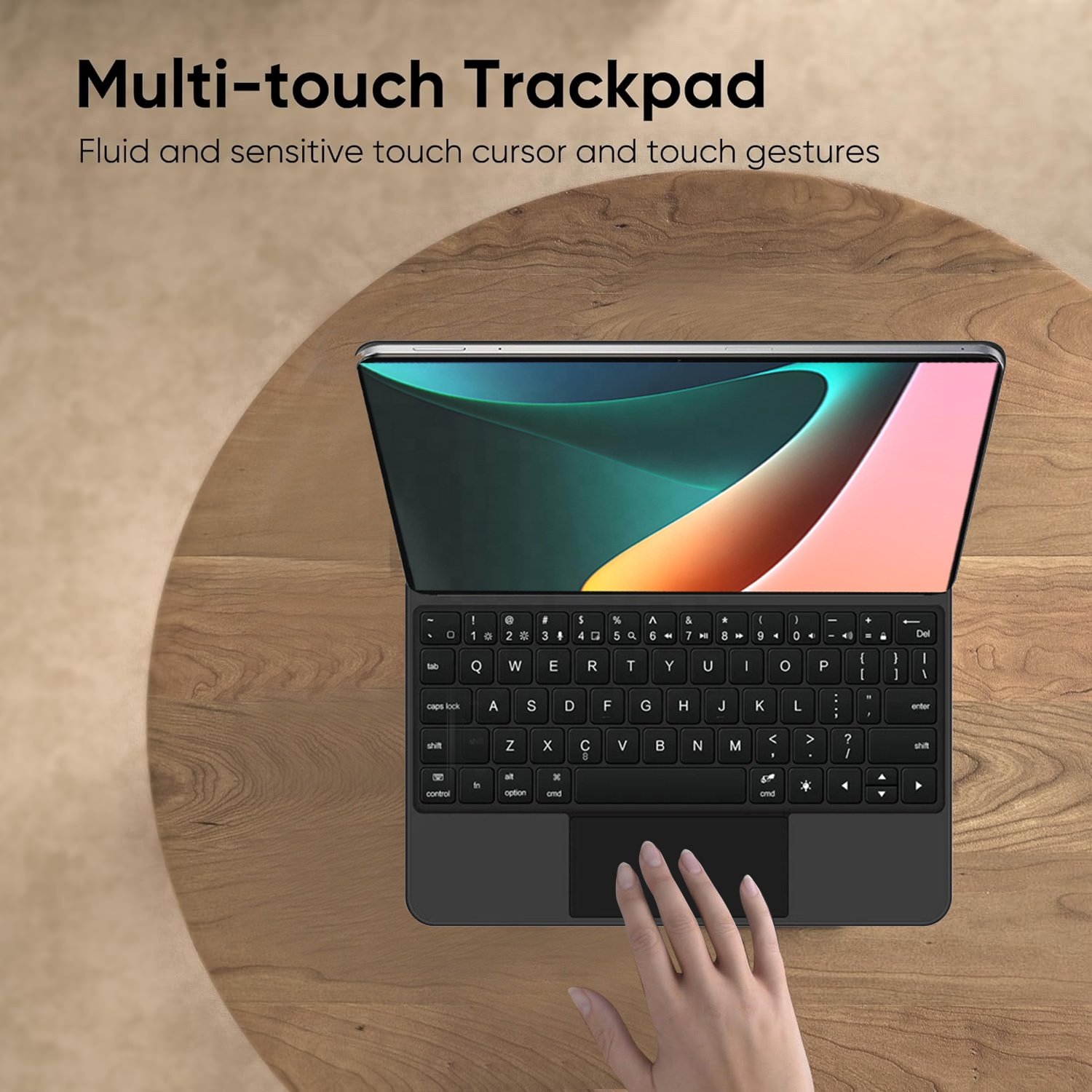 Wireless Trackpad Backlit Stand Folio Keyboard Magnetic Case for Xiaomi Pad 5 Pro 11 2021 Cover For Xiaomi Pad 5 Magic Keyboard