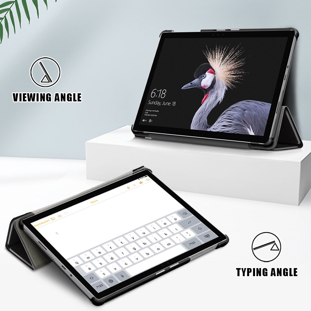 Pu Leather Keyboard Case For Microsoft Surface Pro 7 Plus/7/6/5/4 12.3 Inch Tablet Screen Protector Cover For Surface Pro 9/8/x