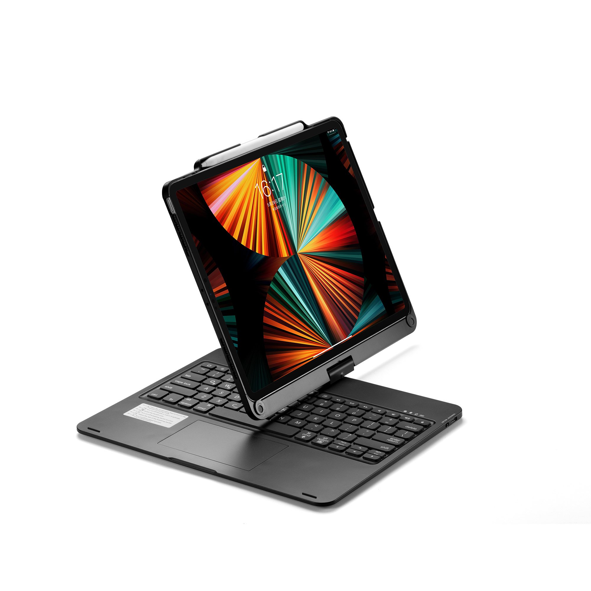 360 Degree Rotating Keyboard for Pro 12.9 Bluetooth Keyboard Case Pro 12.9" Touch Wireless Cover